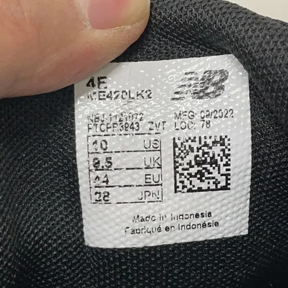 뉴발란스 420 블랙 런닝화 운동화 280 E00270 상품이미지5