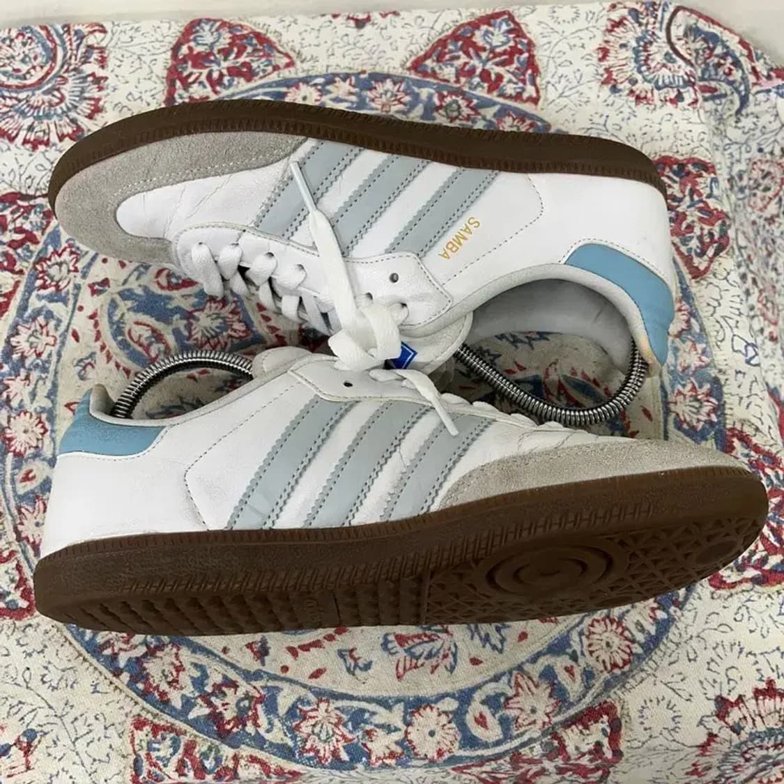 아디다스 삼바 OG 코어 화이트 헤일로 블루 스니커즈 250 E00277 상품이미지3