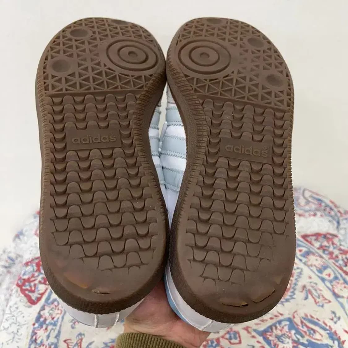 아디다스 삼바 OG 코어 화이트 헤일로 블루 스니커즈 250 E00277 상품이미지4