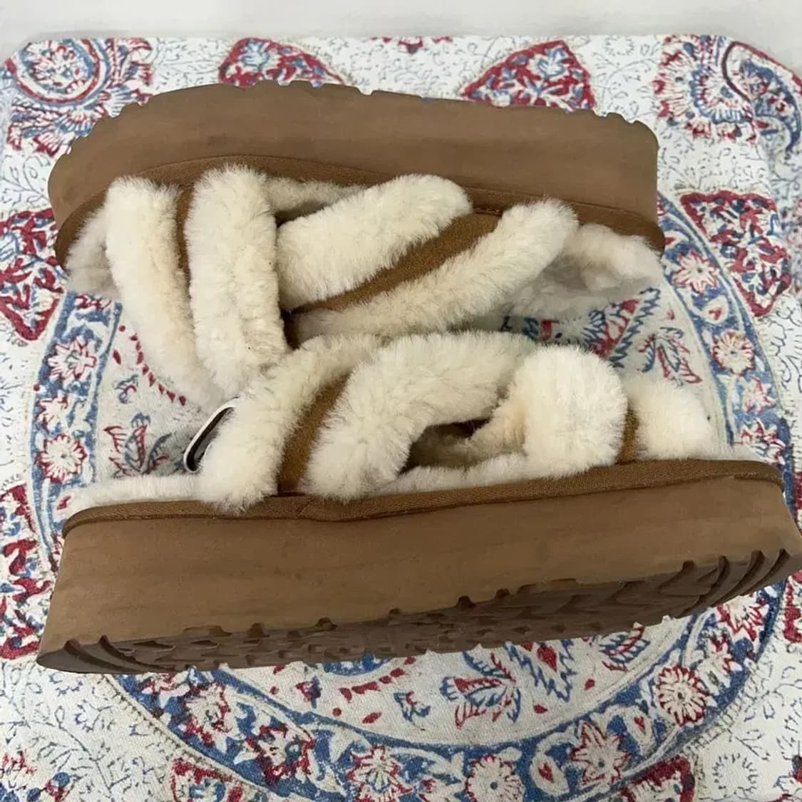 어그 UGG 스트랩 플랫폼 슬리퍼 245 E00281 상품이미지3