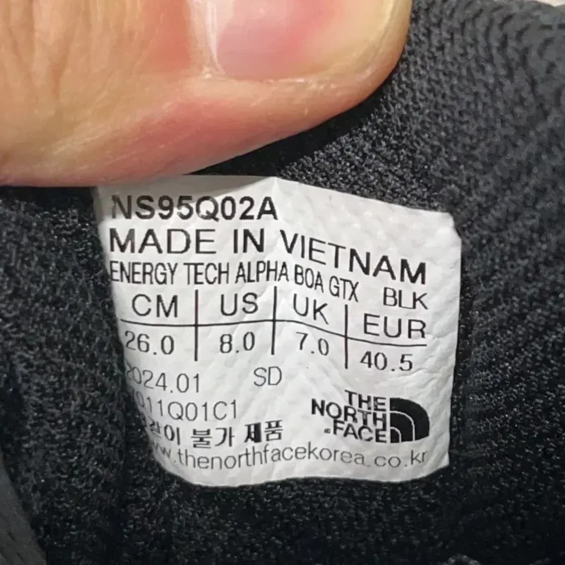 노스페이스 고어텍스 에너지테크 알파 트레킹화 등산화 260 E00292 상품이미지5