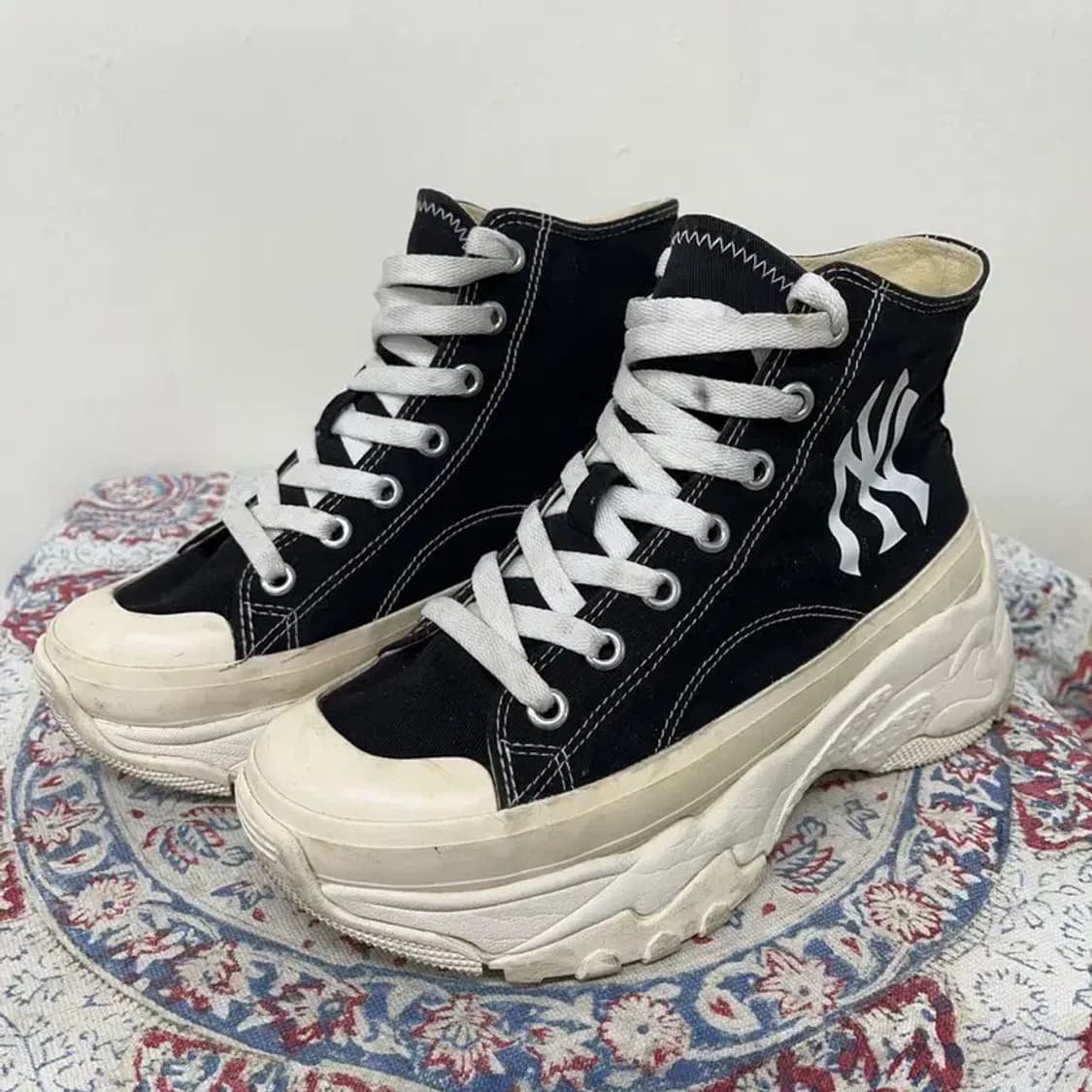 MLB 청키 하이 뉴욕양키스 스니커즈 운동화 240 E00291 상품이미지1