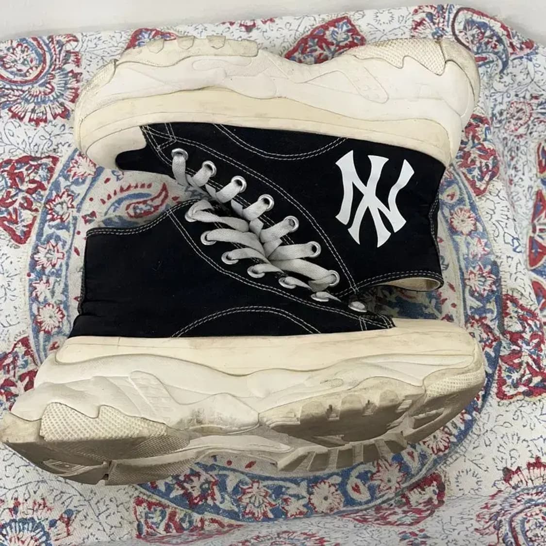 MLB 청키 하이 뉴욕양키스 스니커즈 운동화 240 E00291 상품이미지3