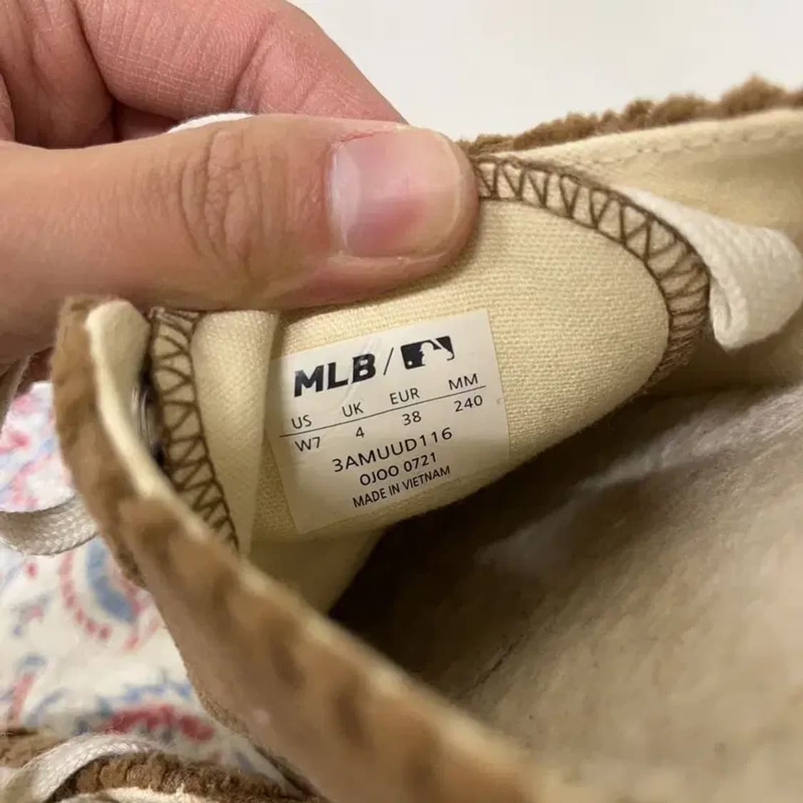 MLB 플레이볼 코듀로이 뮬 슬립온 240 E00297 상품이미지6