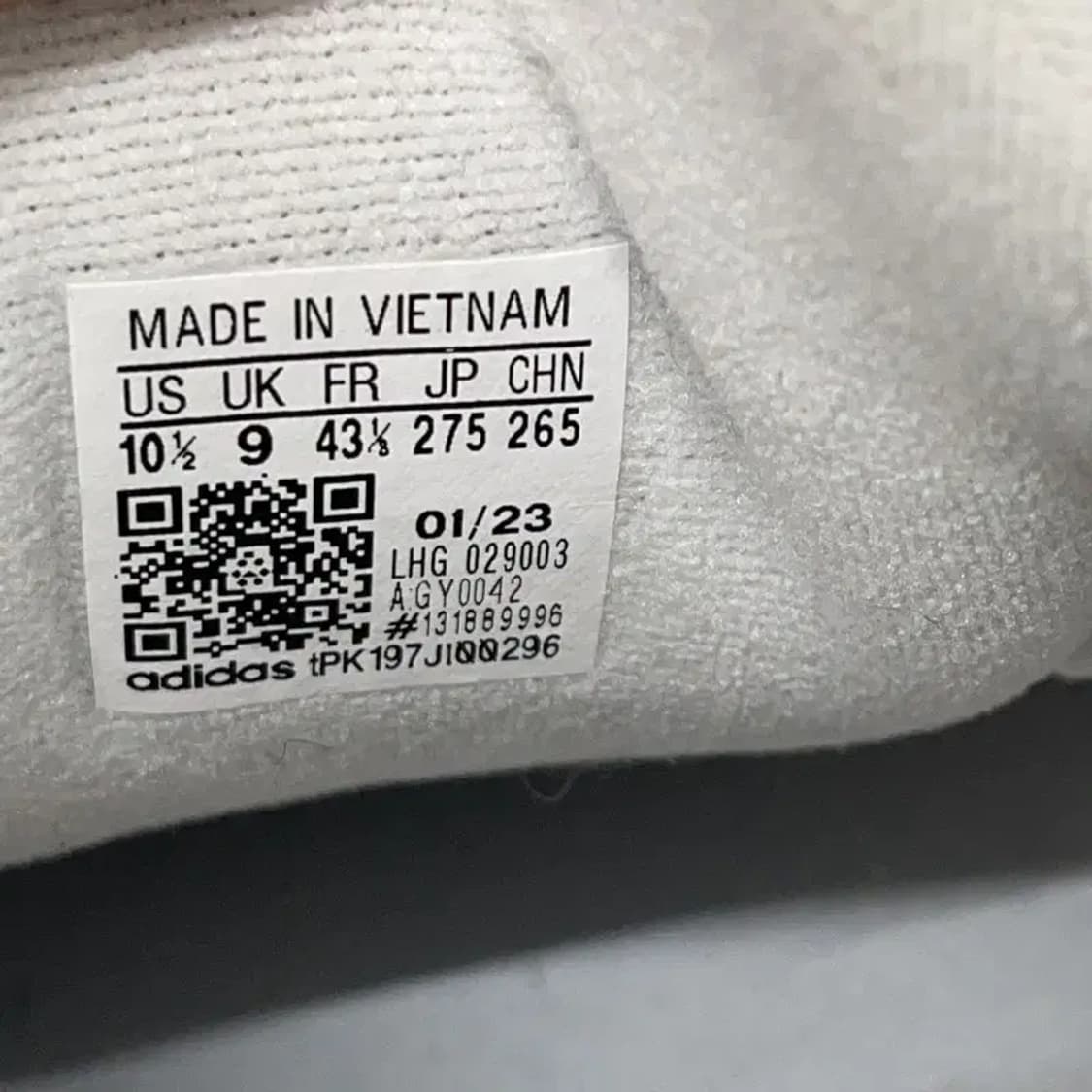 아디다스 캠퍼스 00s 크리스탈 화이트 블랙 스니커즈 275 E00311 상품이미지5