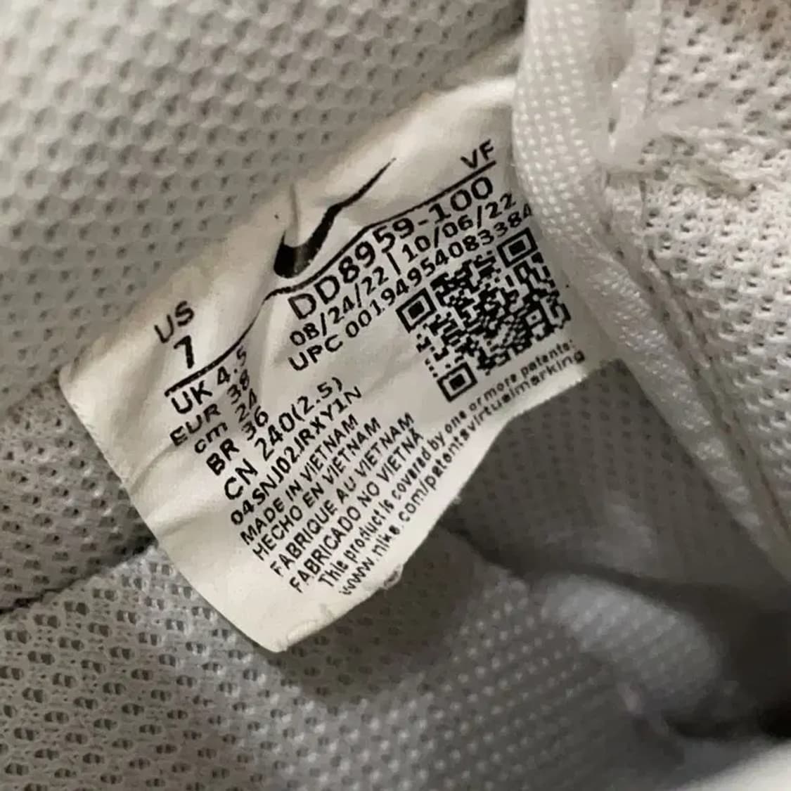 나이키 에어포스 1 07 스니커즈 운동화 240 E00342 상품이미지5