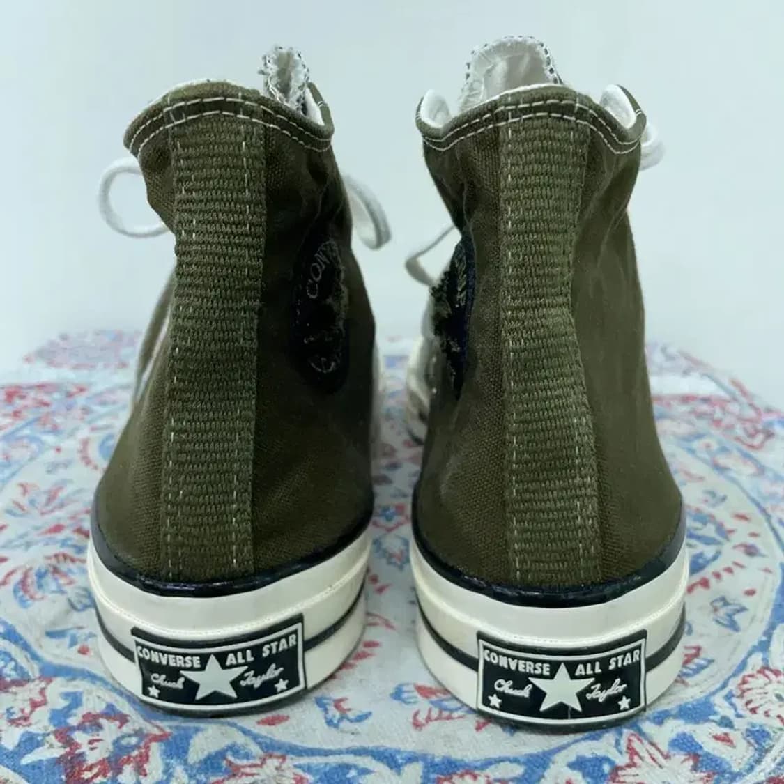 컨버스 척 70 빈티지 캔버스 올리브 스니커즈 운동화 270 E00364 상품이미지2