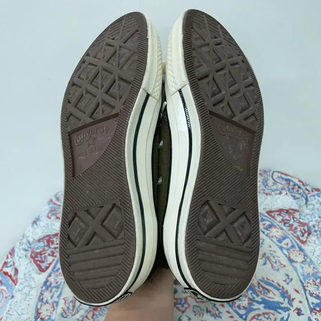 컨버스 척 70 빈티지 캔버스 올리브 스니커즈 운동화 270 E00364 상품이미지4