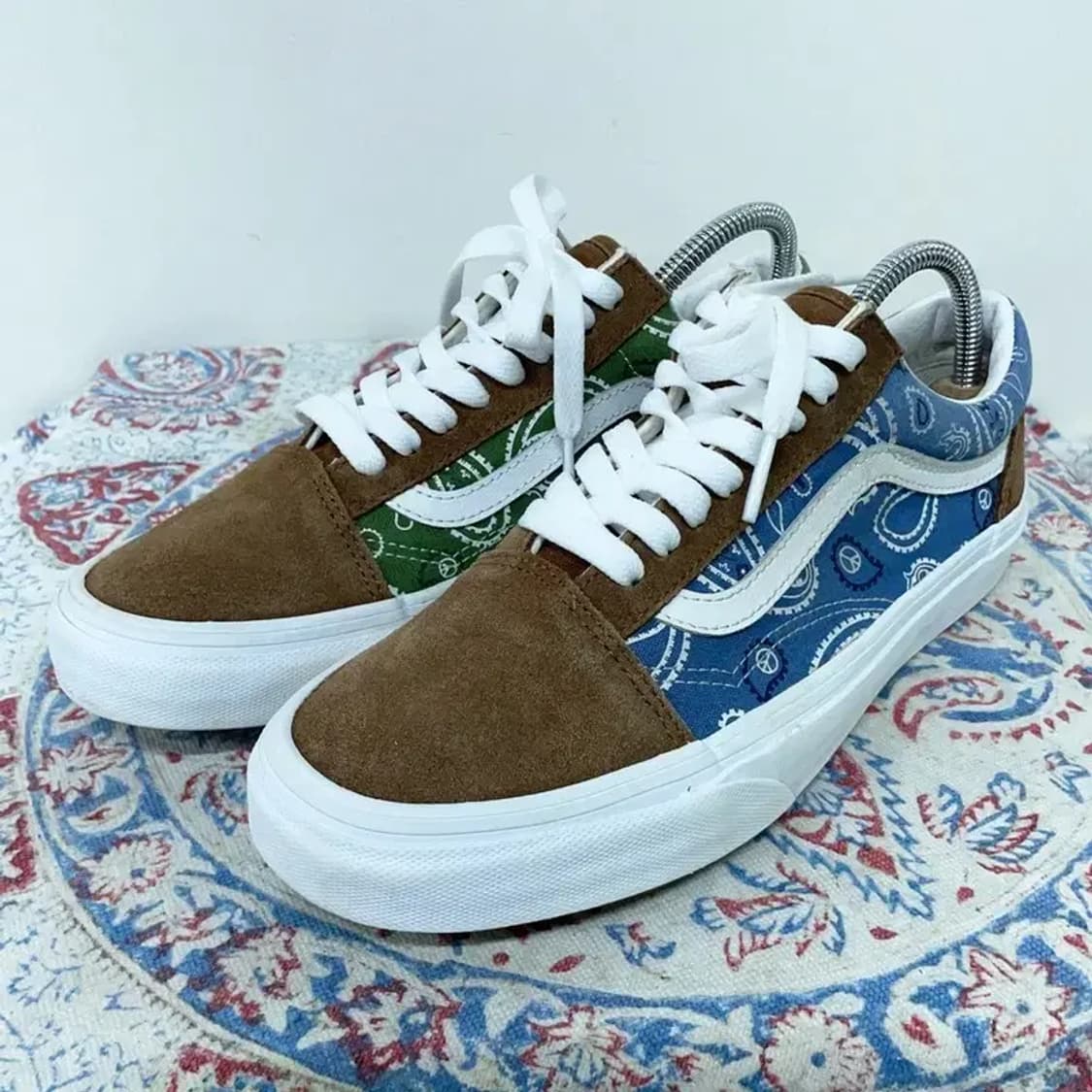 반스 올드스쿨 피스 페이즐리 스니커즈 신발 245 E00382 상품이미지1