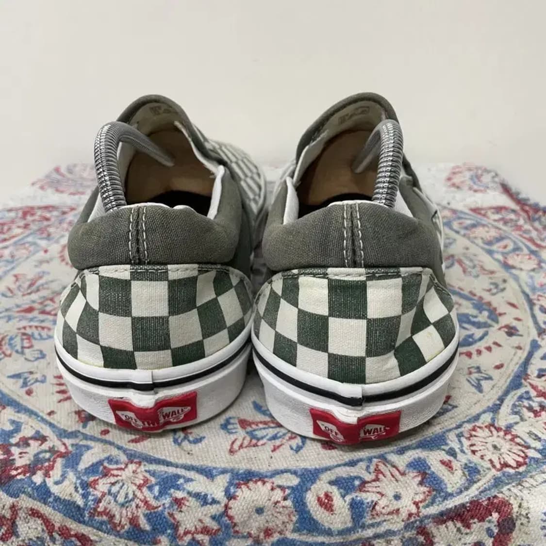 반스 슬립온 체커보드 그린 스니커즈 신발 280 E00412 상품이미지2