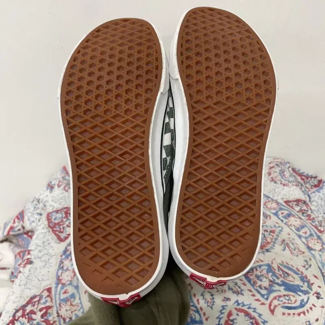 반스 슬립온 체커보드 그린 스니커즈 신발 280 E00412 상품이미지4