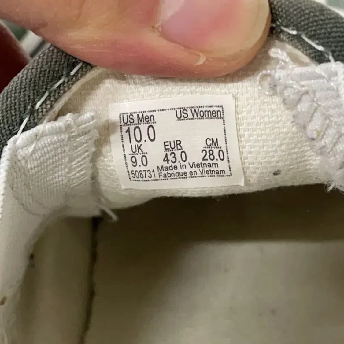 반스 슬립온 체커보드 그린 스니커즈 신발 280 E00412 상품이미지5