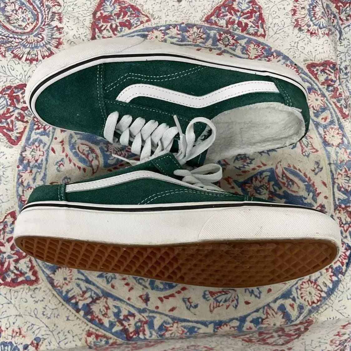 반스 올드스쿨 그린 뮬 털신발 245 E00421 상품이미지3