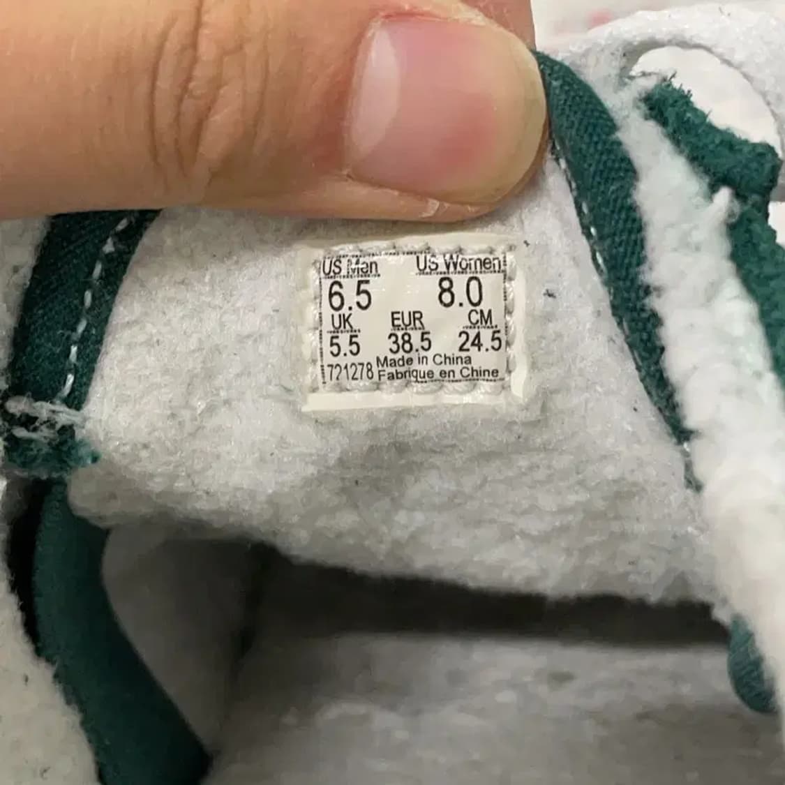 반스 올드스쿨 그린 뮬 털신발 245 E00421 상품이미지5