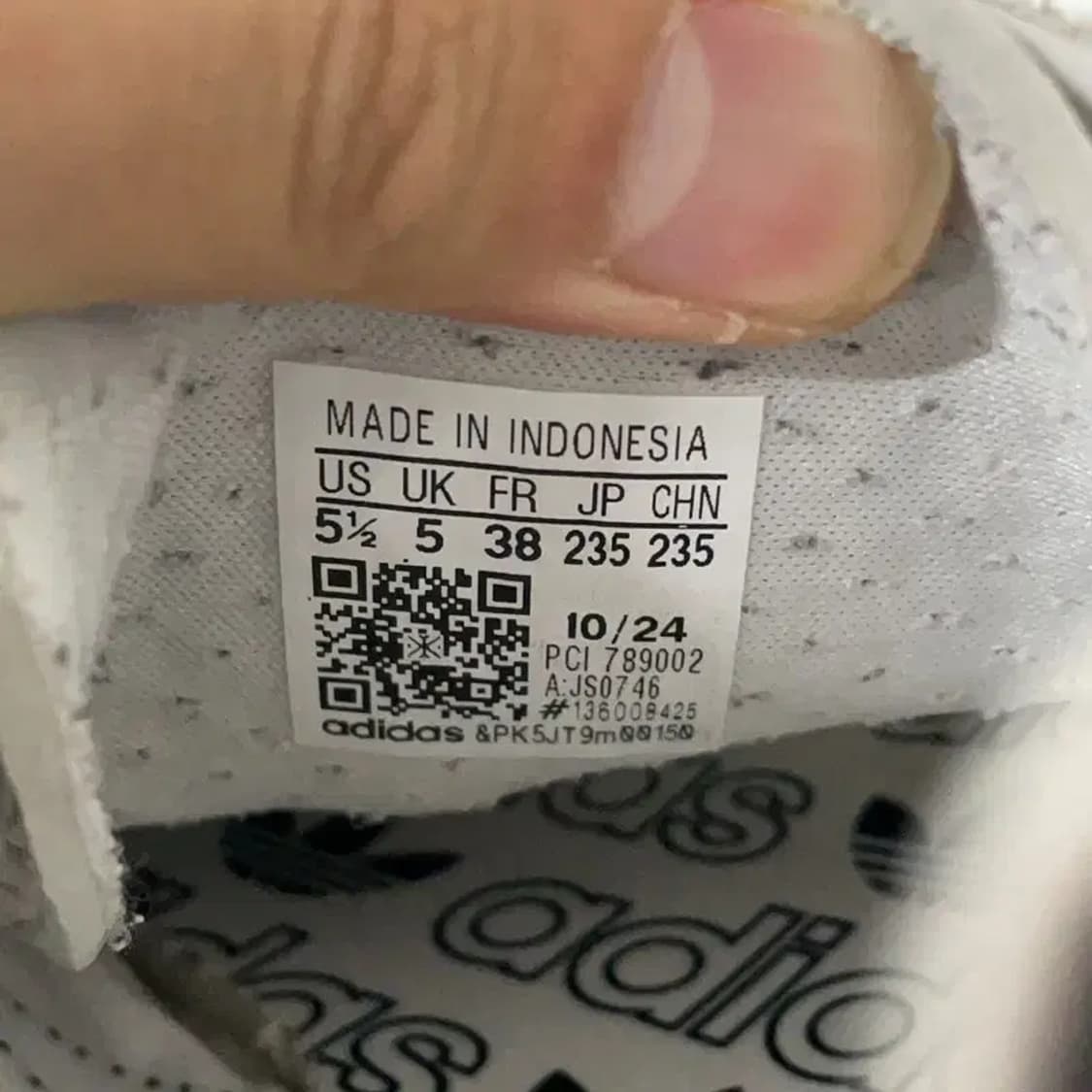 아디다스 화이트 블랙 SL 72 스니커즈 235 E00426 상품이미지5