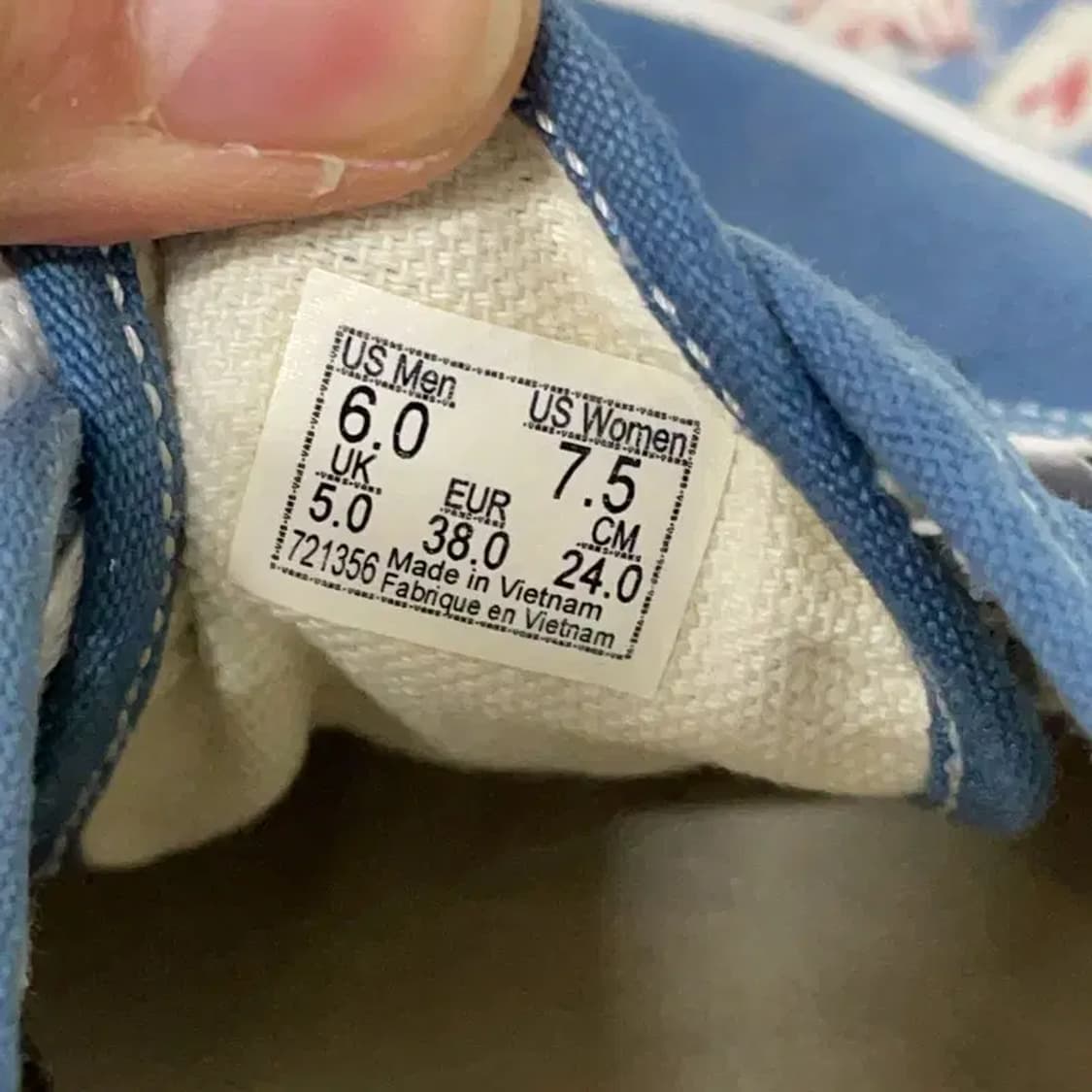 반스 어센틱 네이비 스니커즈 240 E00436 상품이미지5