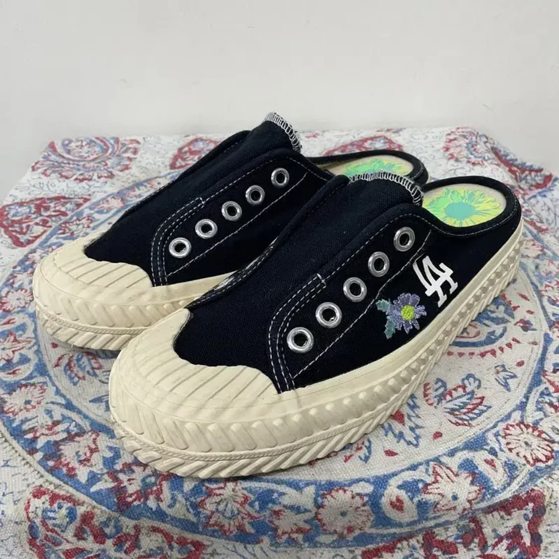 MLB 플레이볼 뮬 플라워 LA다저스 신발 240 E00438 상품이미지1