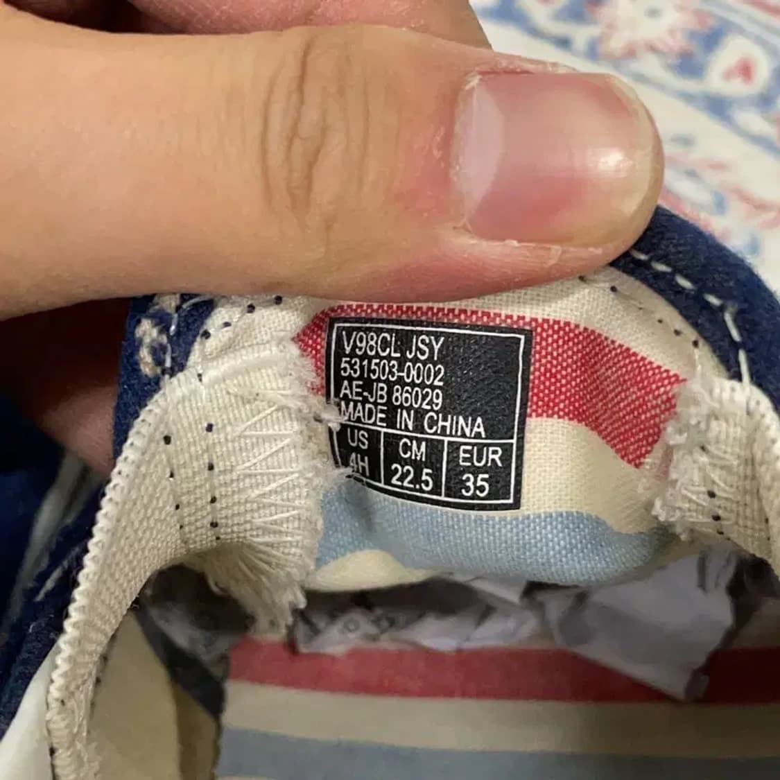 반스 빈티지 데님 슬립온 신발 225 E00442 상품이미지5