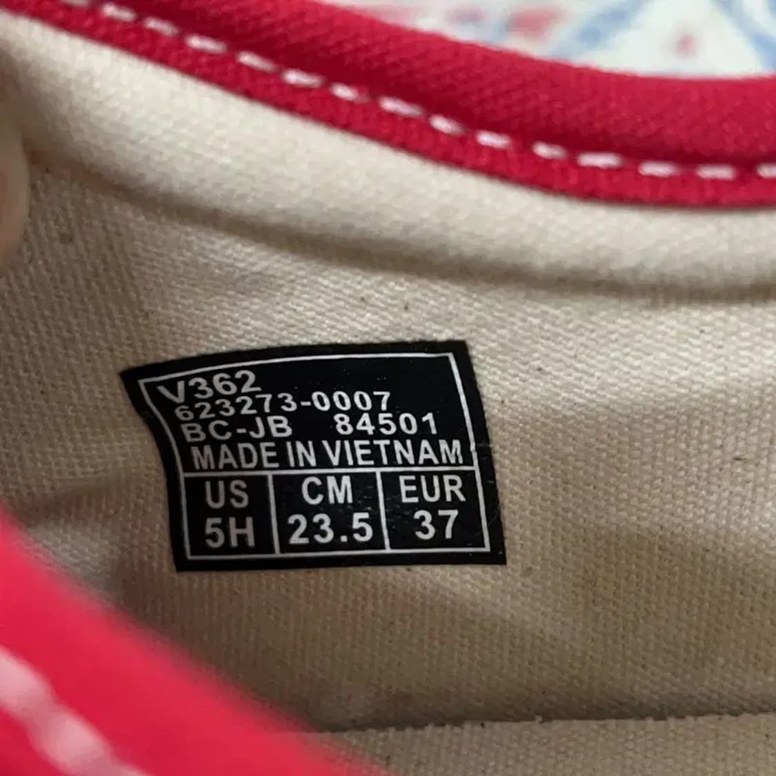 반스 스탠스 레드 235 E00463 상품이미지5