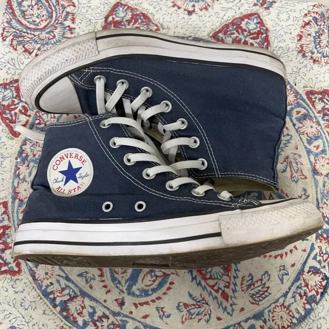 컨버스 척 테일러 올스타 하이 클래식 네이비 스니커즈 240 E00468 상품이미지3