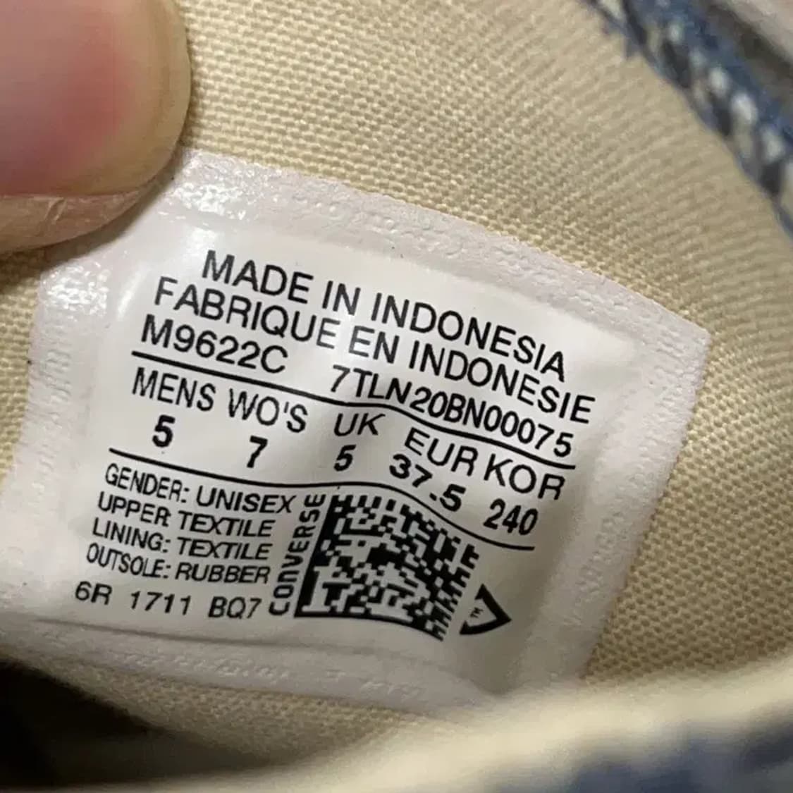 컨버스 척 테일러 올스타 하이 클래식 네이비 스니커즈 240 E00468 상품이미지5