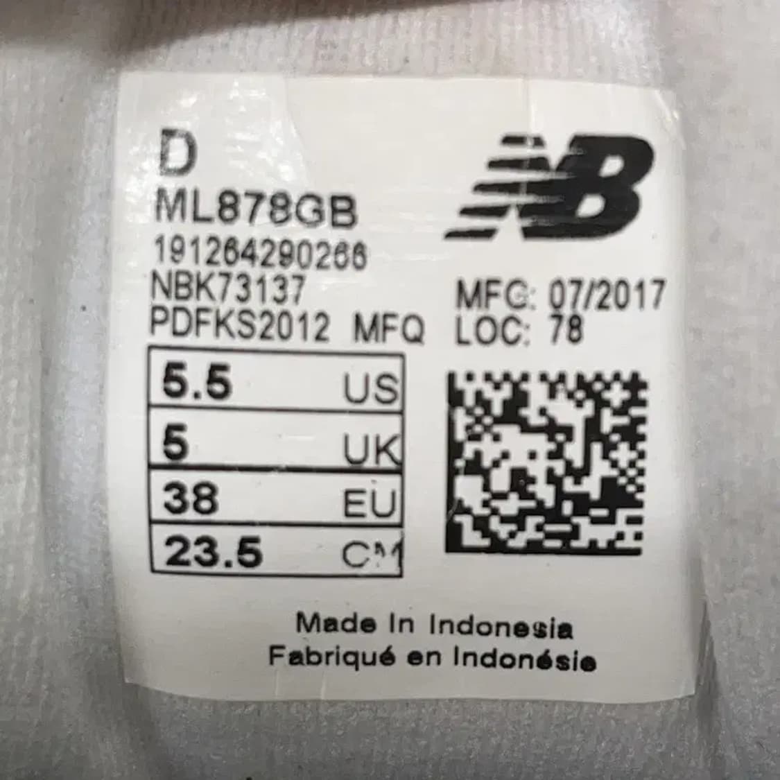 뉴발란스 878 그레이 운동화 신발 235 E00477 상품이미지5