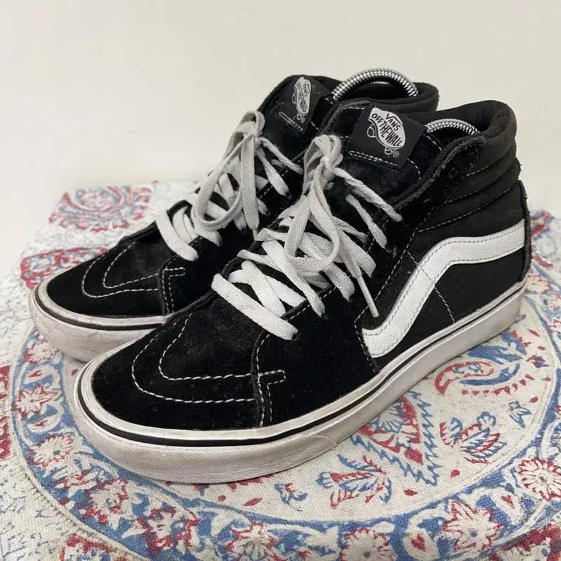 반스 스케이트 하이 블랙 스니커즈 245 E00484 상품이미지1