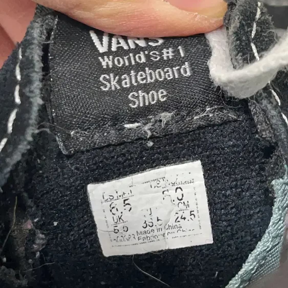 반스 스케이트 하이 블랙 스니커즈 245 E00484 상품이미지5