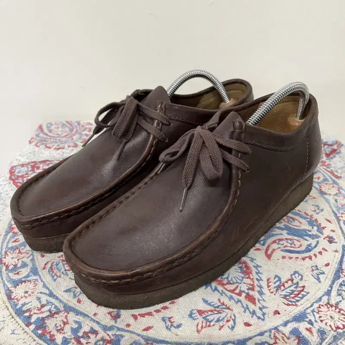 클락스 왈라비 브라운 레더 신발 UK6.5 E00500 상품이미지1