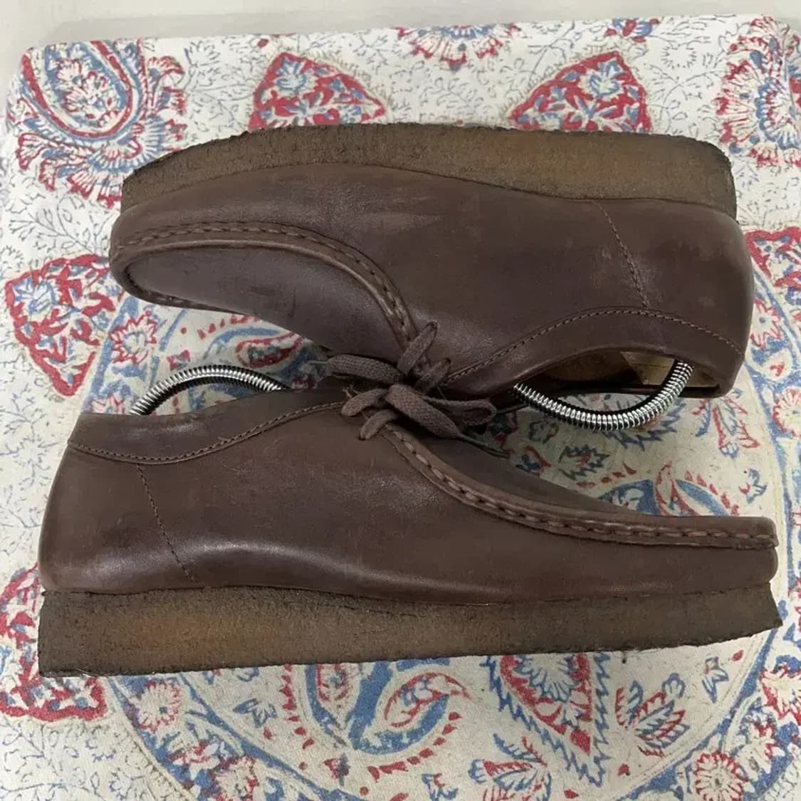 클락스 왈라비 브라운 레더 신발 UK6.5 E00500 상품이미지3