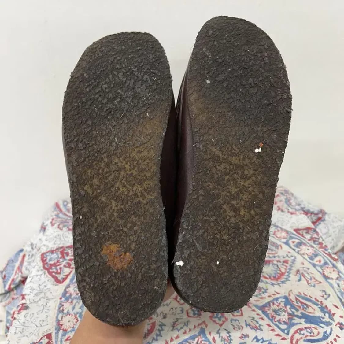 클락스 왈라비 브라운 레더 신발 UK6.5 E00500 상품이미지4