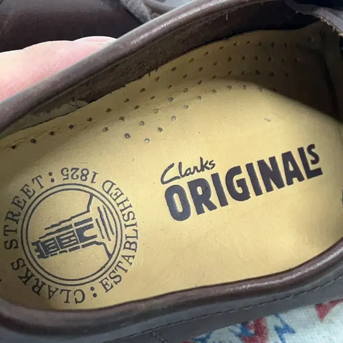 클락스 왈라비 브라운 레더 신발 UK6.5 E00500 상품이미지6