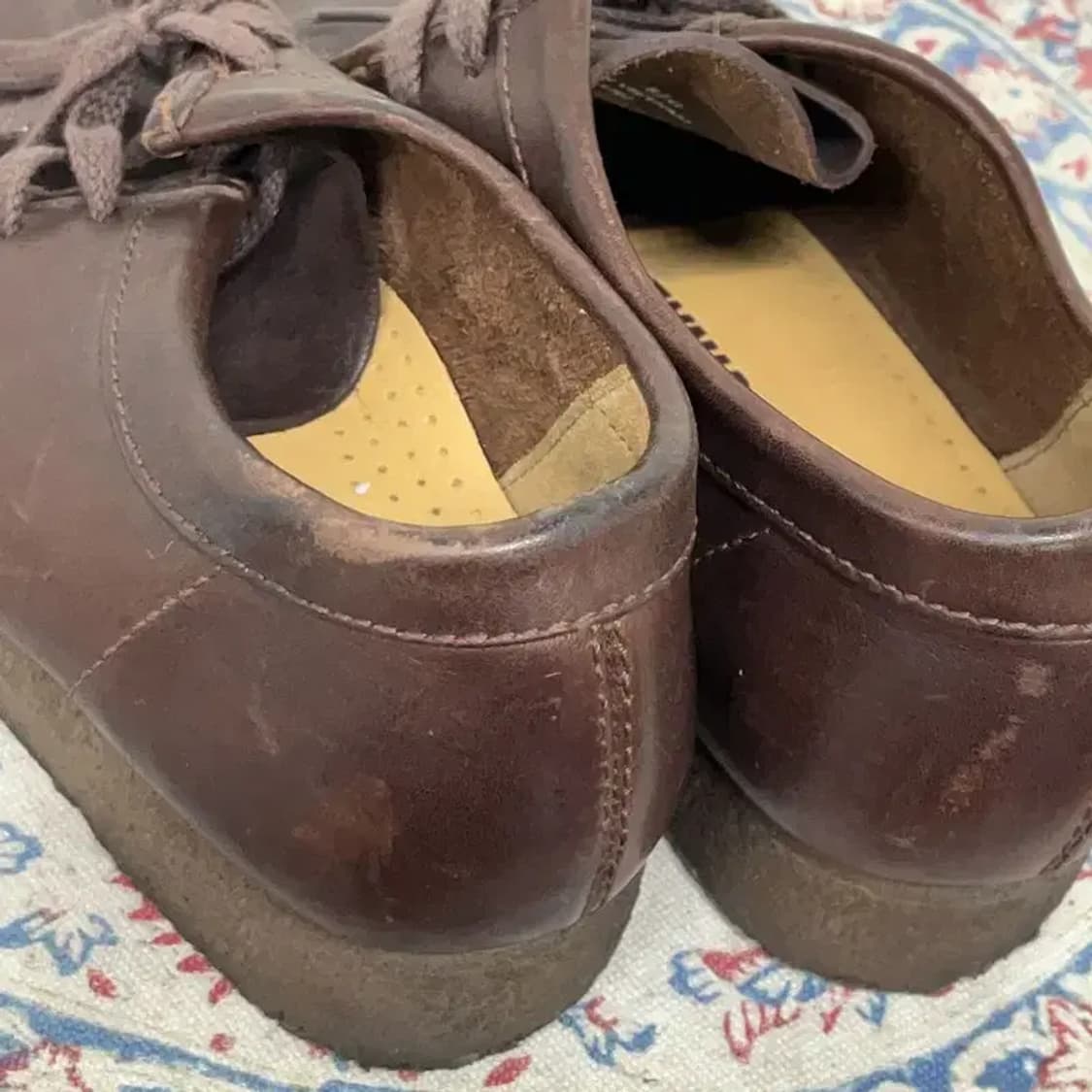 클락스 왈라비 브라운 레더 신발 UK6.5 E00500 상품이미지7