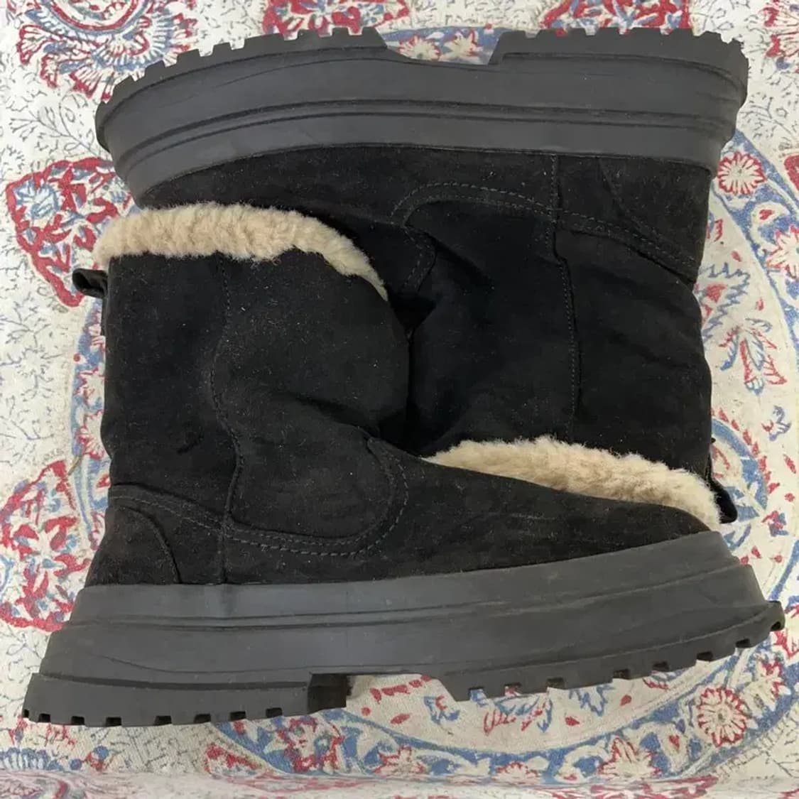 자라 ZARA 스웨이드 부츠 겨울신발 털신발 EU34 E00510 상품이미지3
