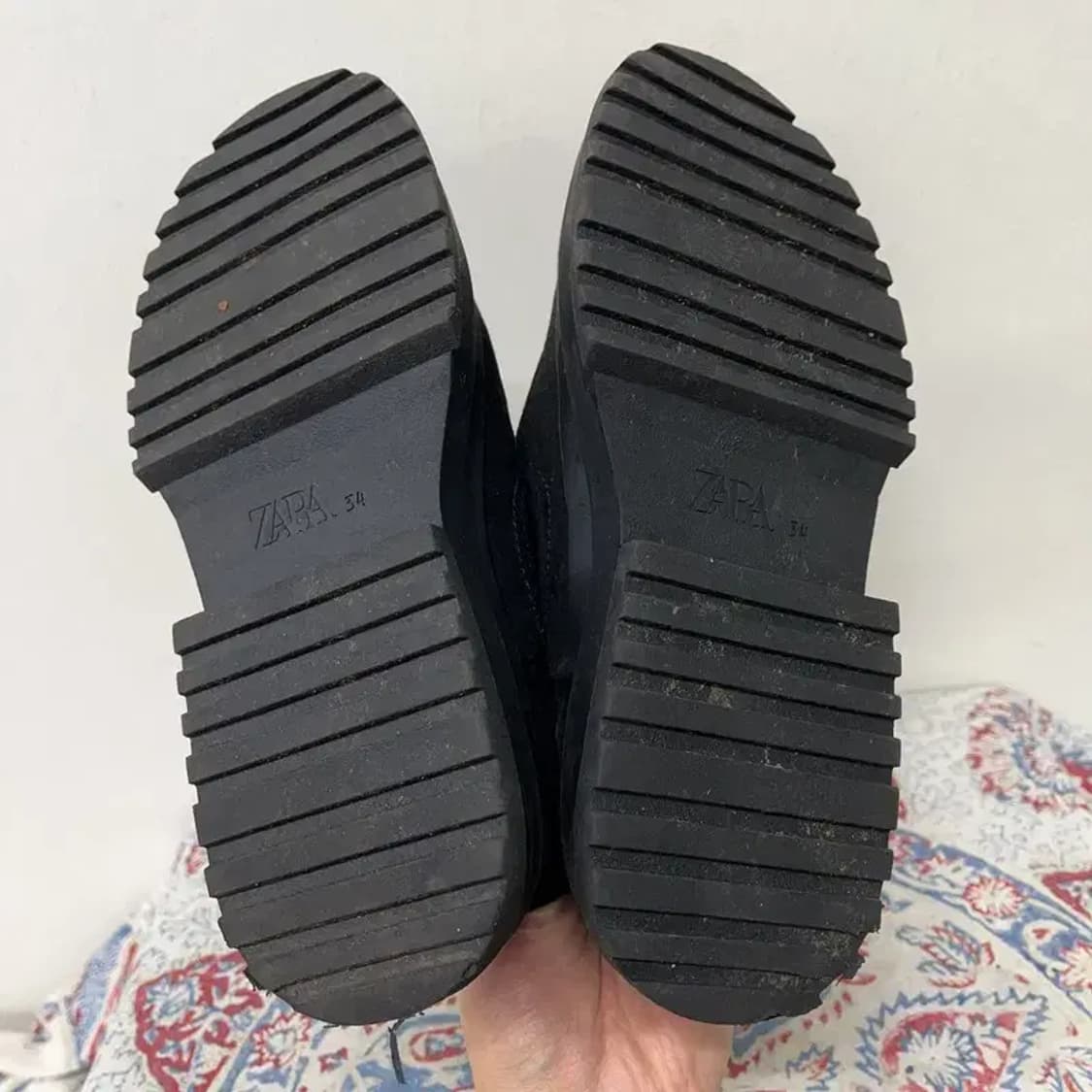 자라 ZARA 스웨이드 부츠 겨울신발 털신발 EU34 E00510 상품이미지4