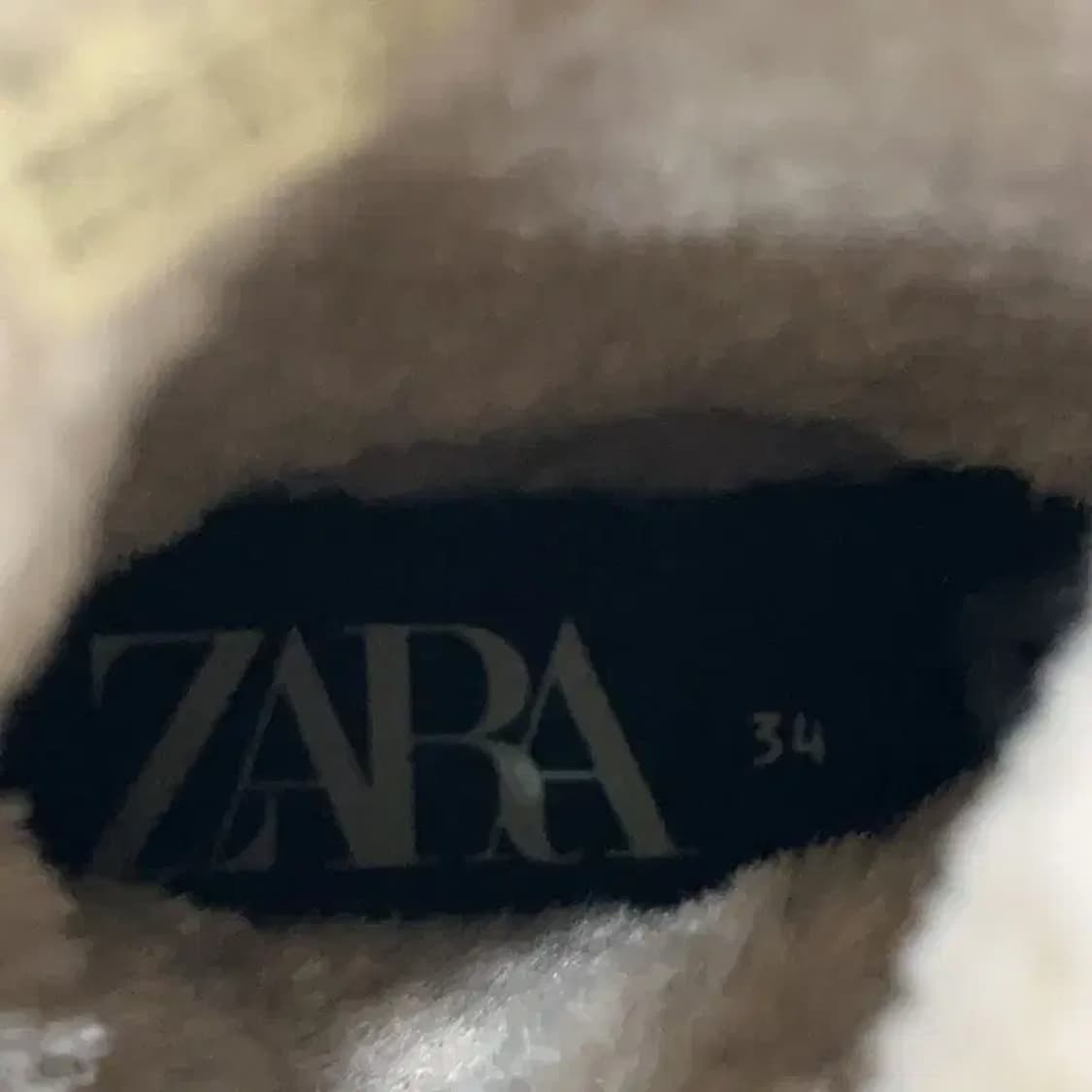자라 ZARA 스웨이드 부츠 겨울신발 털신발 EU34 E00510 상품이미지6