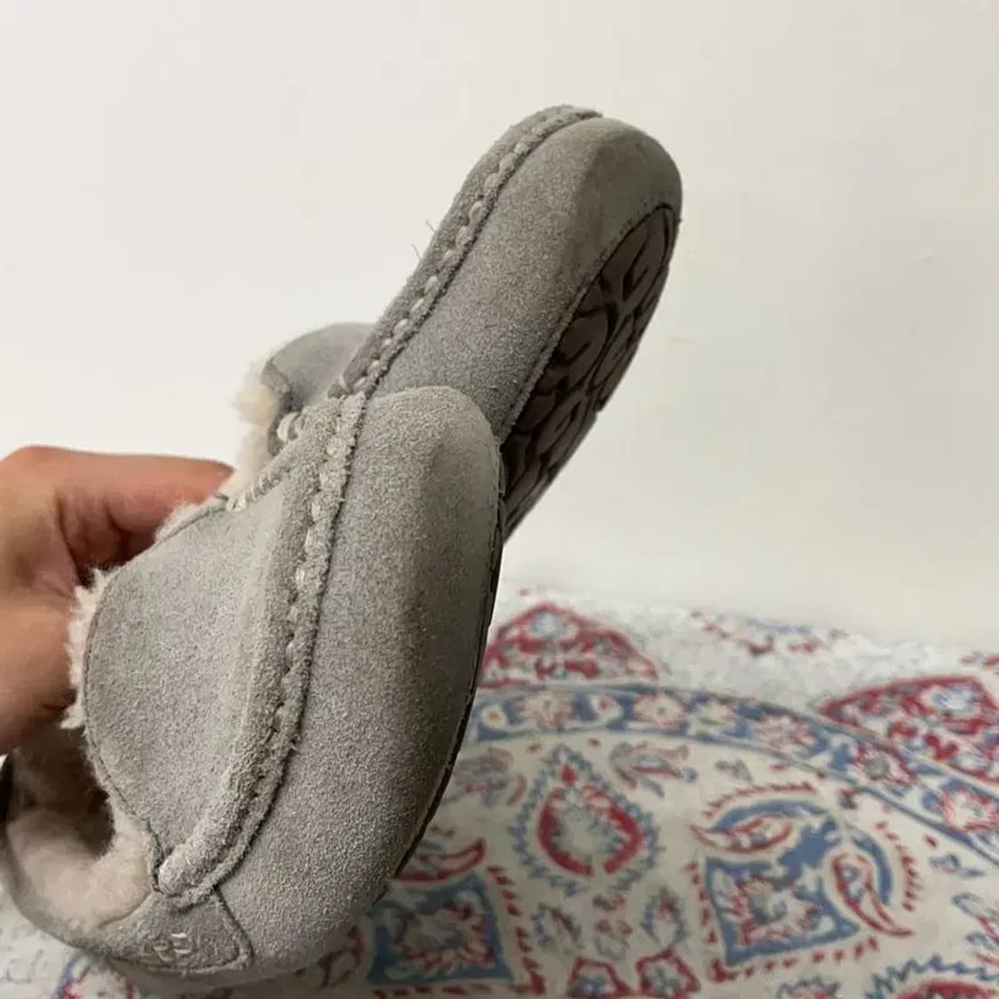 어그 앤슬리 여성로퍼 플랫 그레이 겨울신발 털신발 230 E00516 상품이미지9