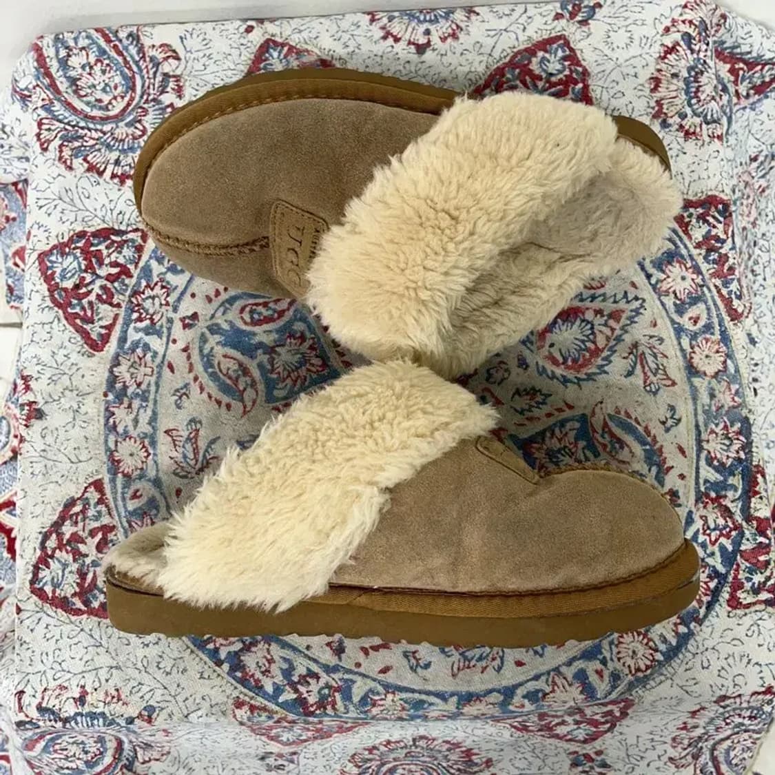 어그 UGG 베이지 털 슬리퍼 250 E00544 상품이미지3