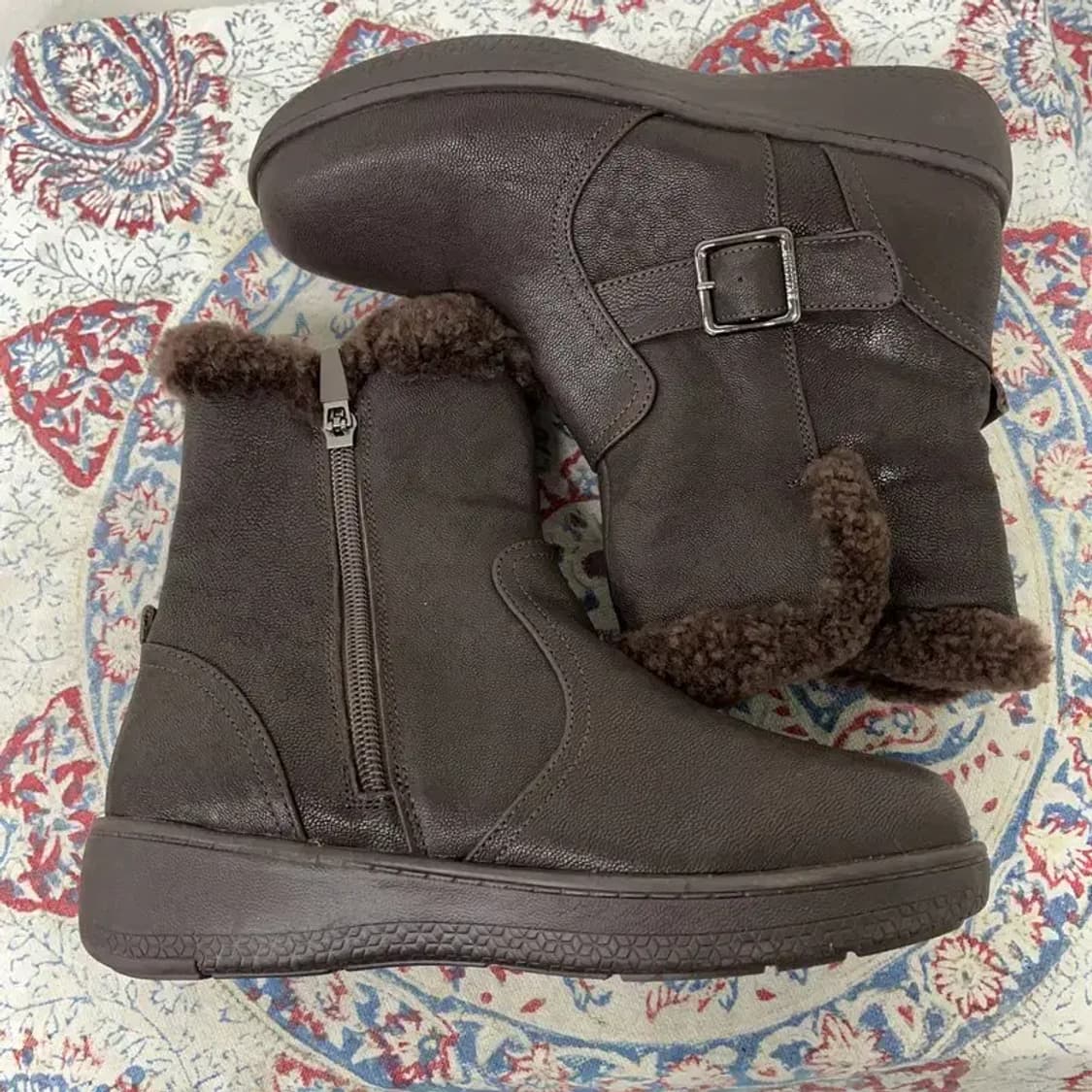 에스콰이어 여성 털신발 앵클부츠 겨울신발 225 E00532 상품이미지3