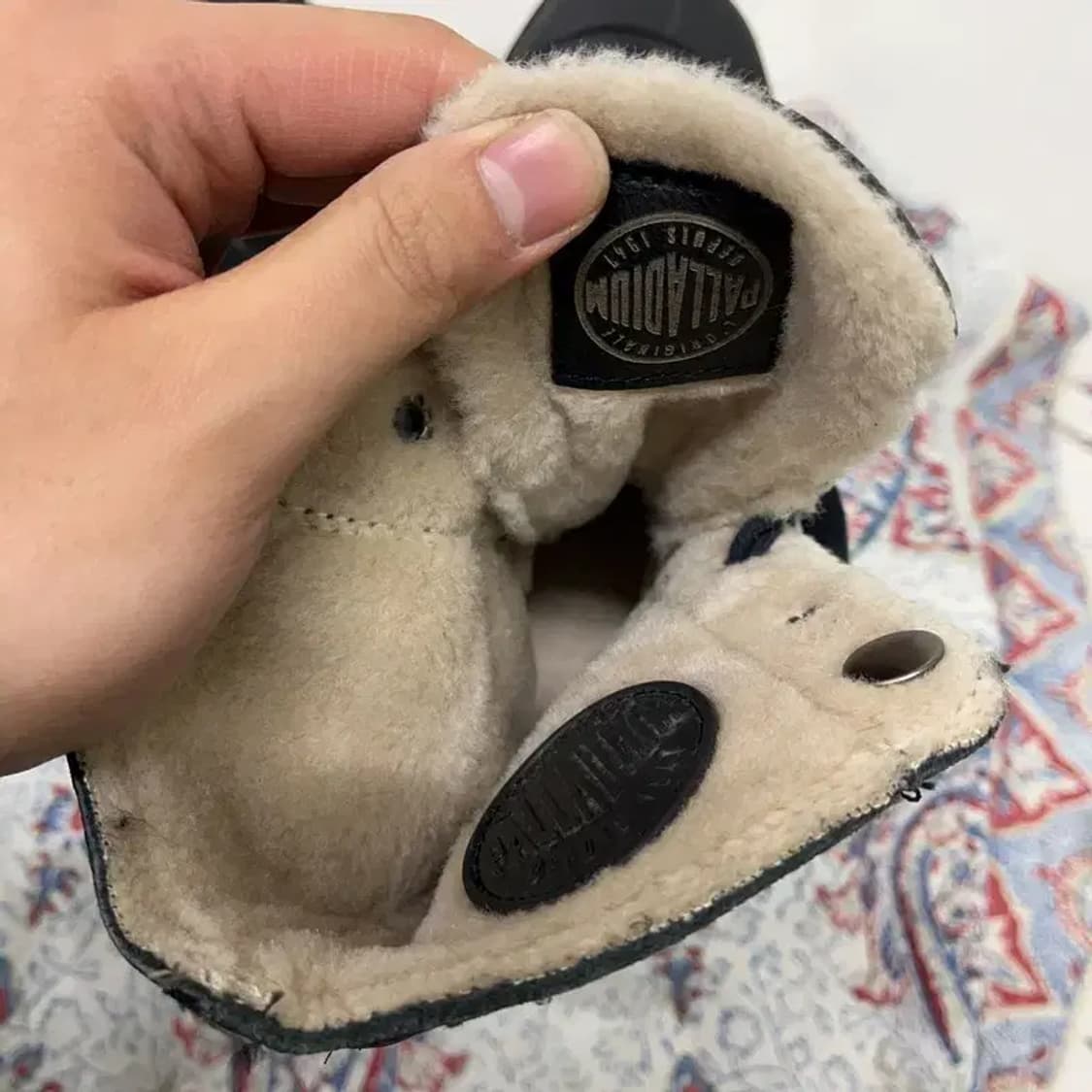 팔라디움 배기뉴버크 블랙 양털부츠 4.5 E00548 상품이미지5