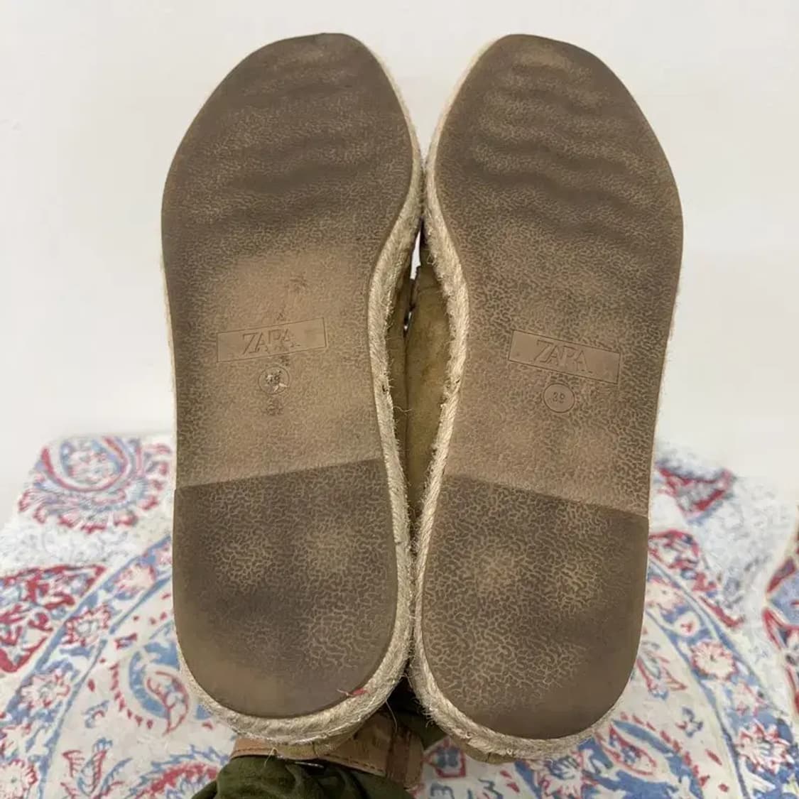 자라 ZARA 버클 스웨이드 에스파듀 255 E00582 상품이미지4