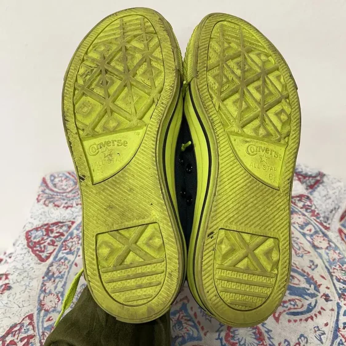 컨버스 척테일러 올스타 하이 형광 스니커즈 운동화 250 E00592 상품이미지4
