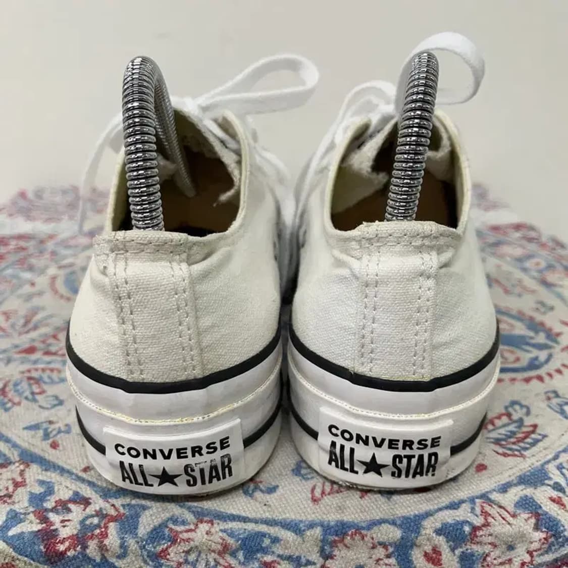 컨버스 척테일러 올스타 캔버스 리프트 화이트 스니커즈 230 E00628 상품이미지2
