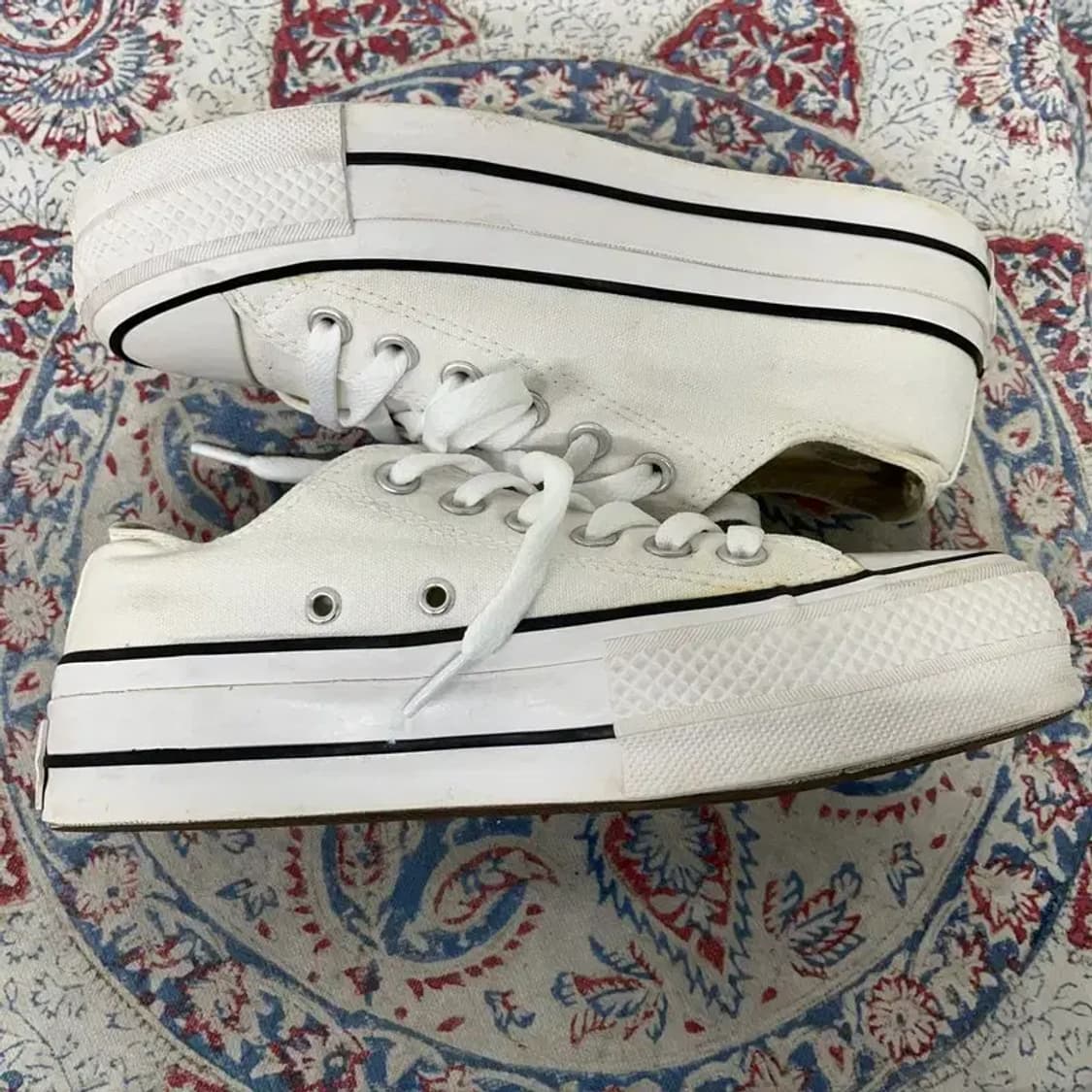 컨버스 척테일러 올스타 캔버스 리프트 화이트 스니커즈 230 E00628 상품이미지3