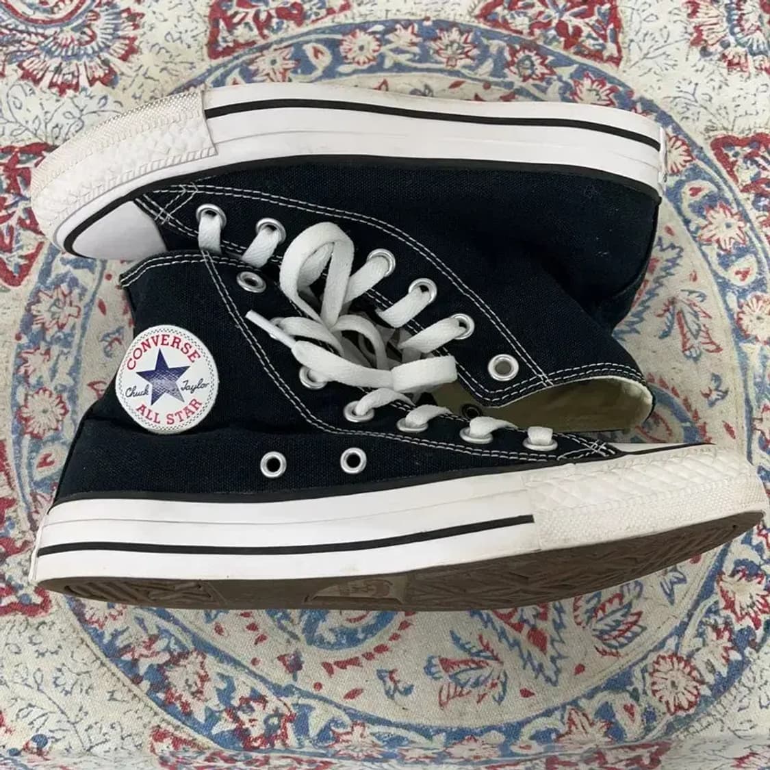 컨버스 척테일러 올스타 클래식 블랙 하이 스니커즈 230 E00637 상품이미지3