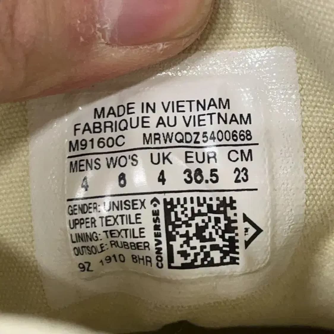 컨버스 척테일러 올스타 클래식 블랙 하이 스니커즈 230 E00637 상품이미지5