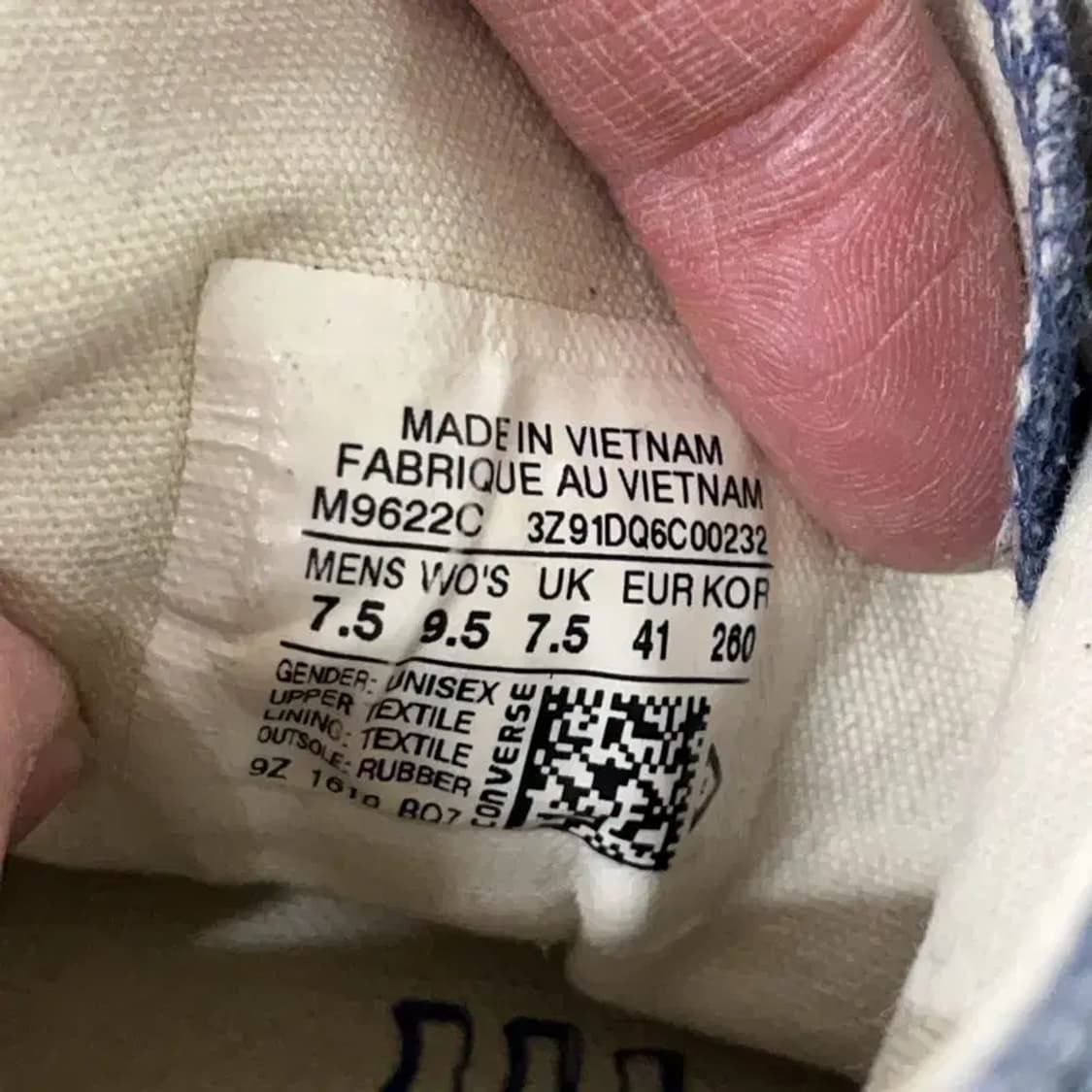 컨버스 척테일러 올스타 클래식 네이비 하이 스니커즈 260 E00639 상품이미지6