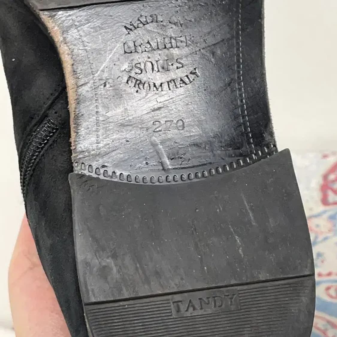 탠디 TANDY 블랙 첼시부츠 구두 270 E00665 상품이미지6