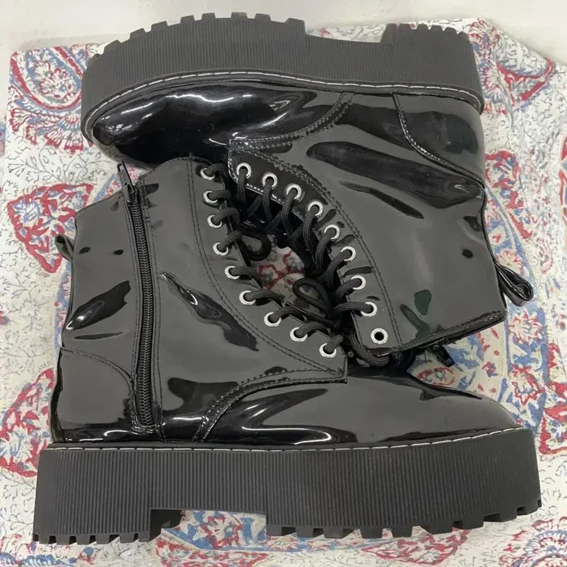 에이치앤엠 H&M 8홀 워커 부츠 구두 255 E00654 상품이미지3