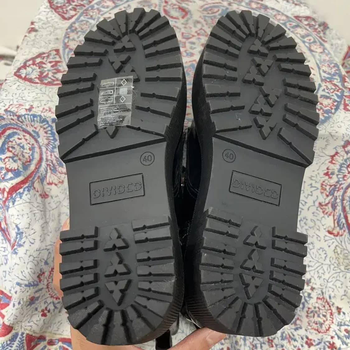 에이치앤엠 H&M 8홀 워커 부츠 구두 255 E00654 상품이미지4